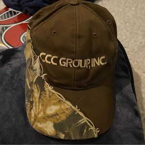 Camp Camo Camouflage Brown and Tan CCC Group Inc Cap